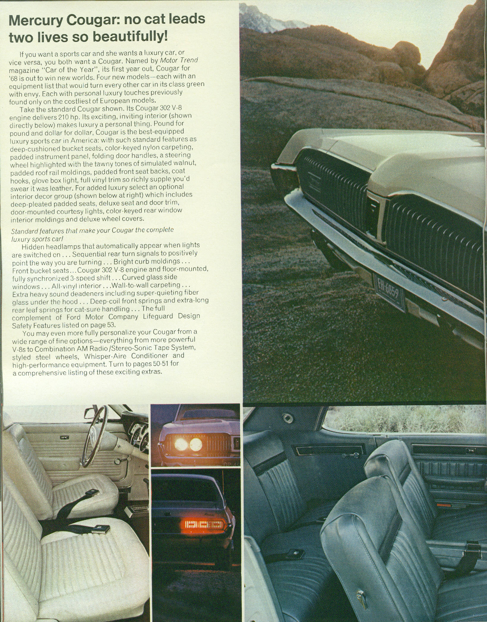 1968 Mercury Brochure Page 40